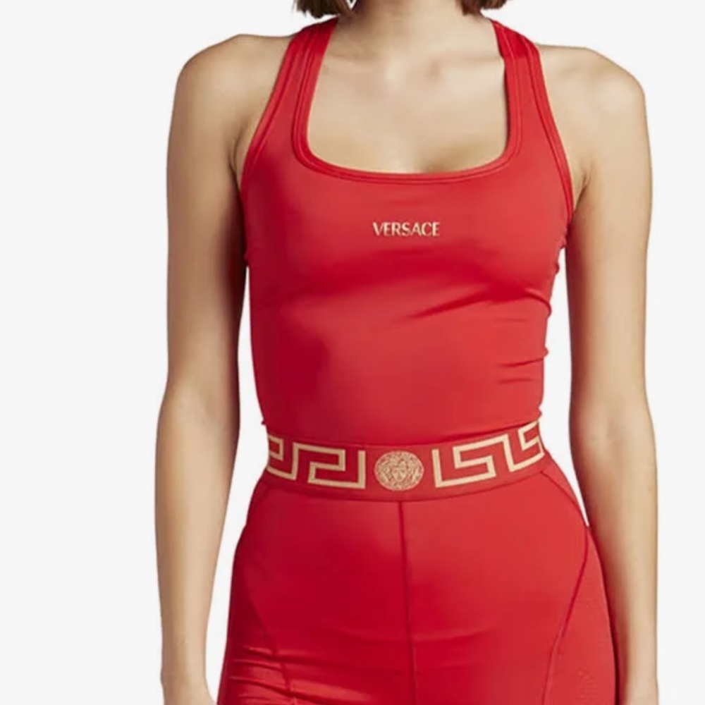 Authentic Versace Greca Border Cycling Shorts Sz … - image 2